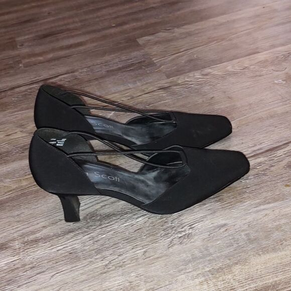 Laura Scott  Alice black pump dress shoes  Sz 8 - Picture 5 of 7